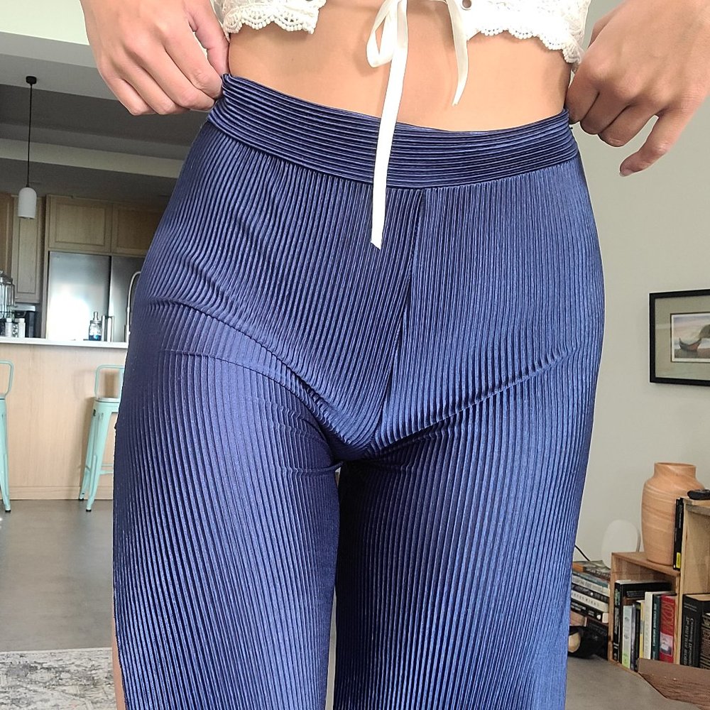 Blue pool party pants